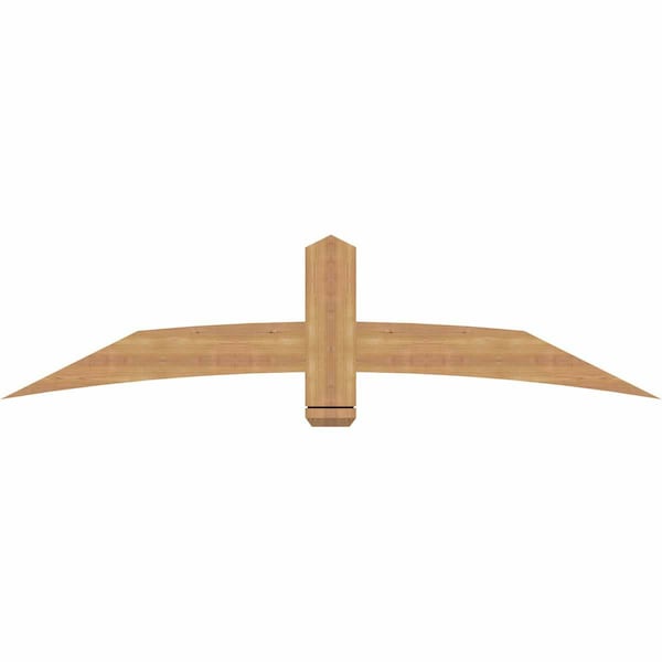 Ekena Millwork Bellingham Timber Gable Bracket, Western Red Cedar, 72"W x 18"H x 1 1/2"D x 5 1/2"F, 6/12 Pitch GBW072X18X0206BEL00SWR - main
